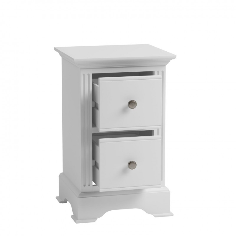 DC BP Bedside Cabinet Classic White